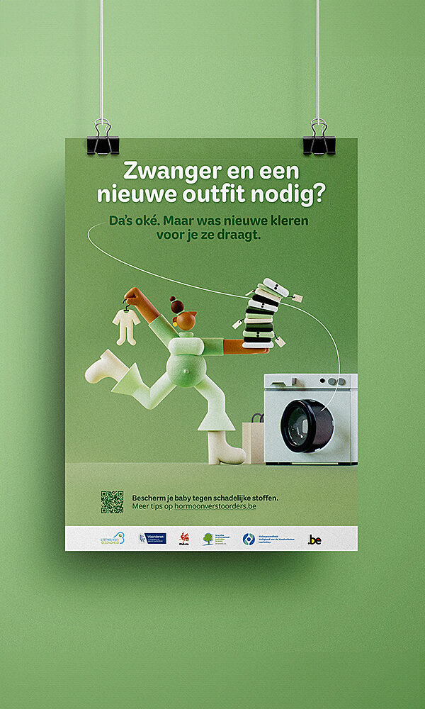 Campagne over hormoonverstoorders voor FOD Volksgezondheid door OVAL.